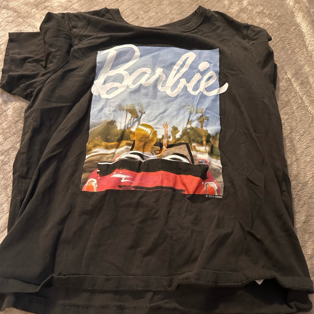 Barbie Black Short Sleeve Graphic Tee